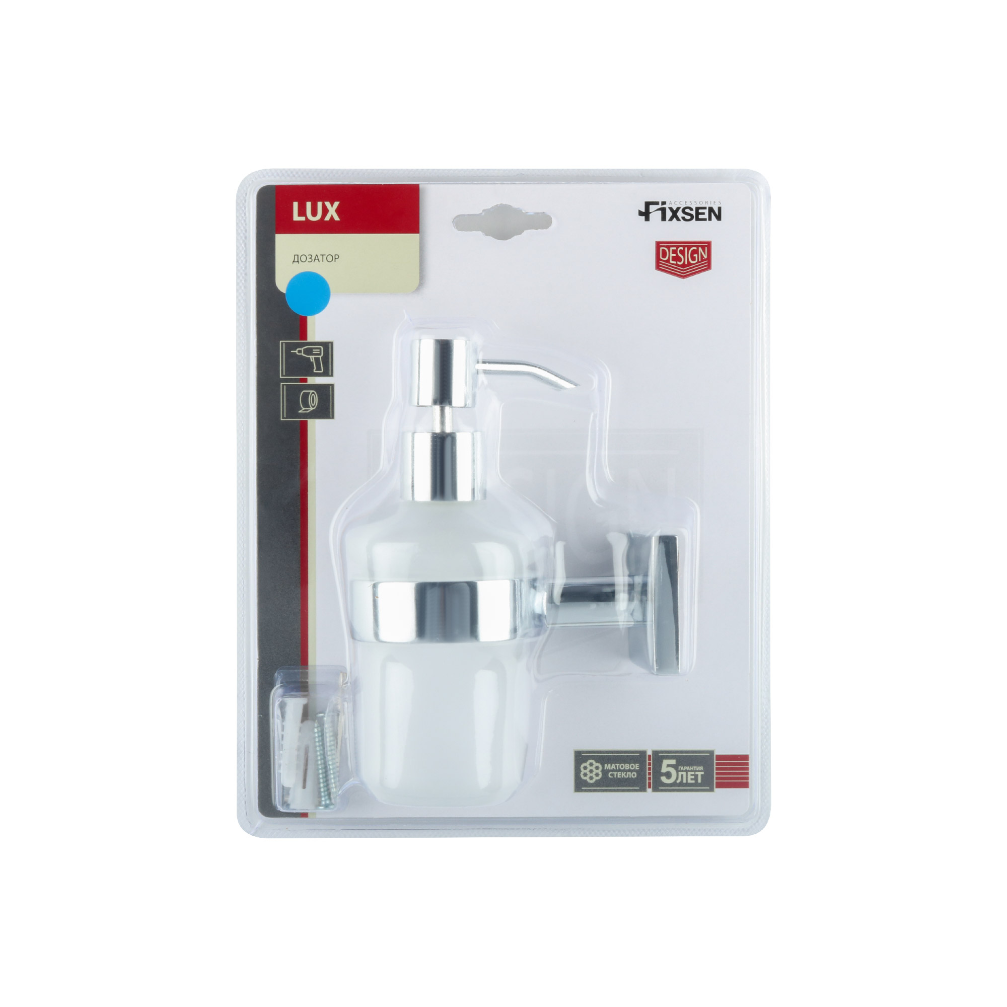 Дозатор жидкого мыла FIXSEN Lux Chrome (FX-15012)