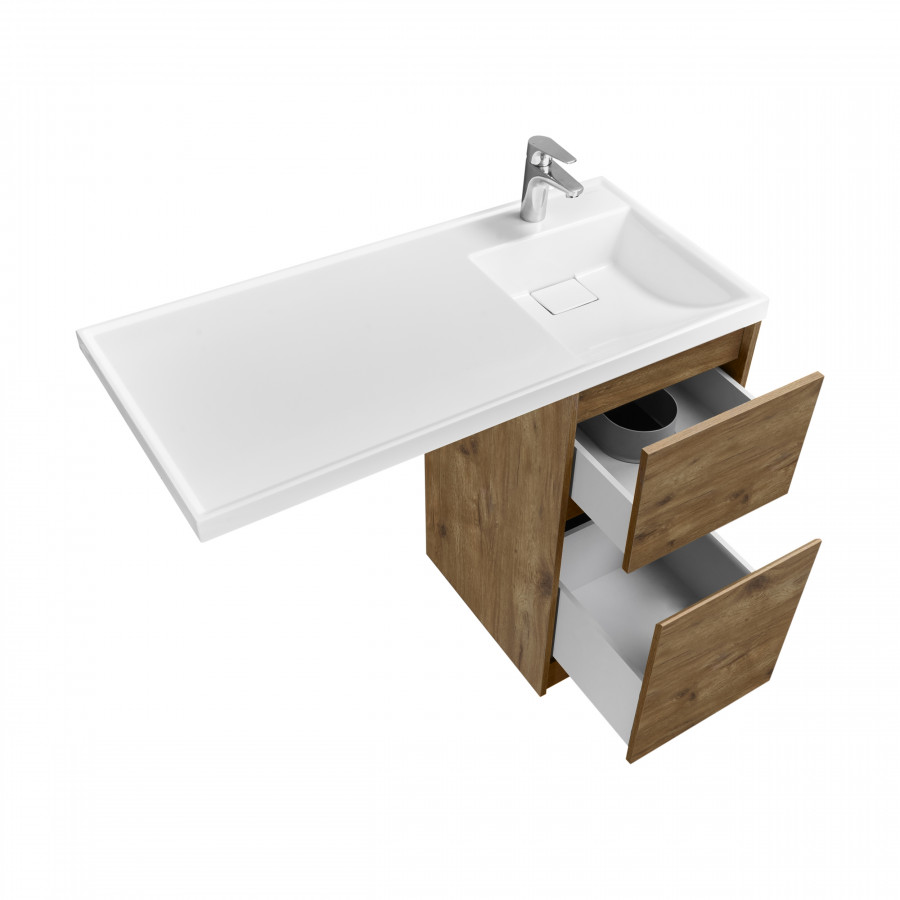 Тумба без фасада ЛОНДРИ 40 (под раковину ЛОНДРИ 105), под с/маш., дуб рустикальный