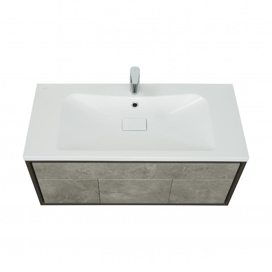 Тумба УЭЛЬС 100, графит (под раковину БРУК 100)