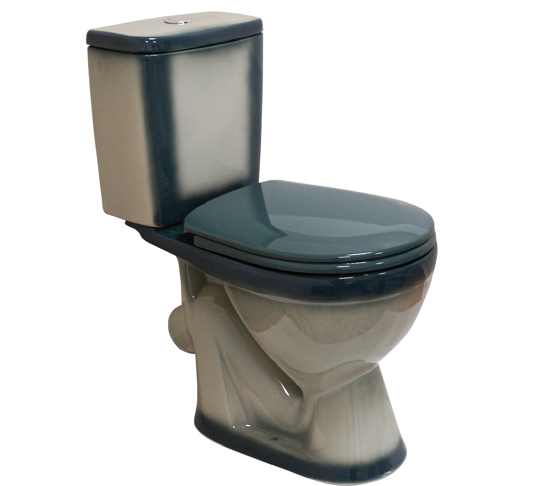 ЛИРА Унитаз-компакт наклон. вып., с арматурой, сиденьем, креплением, зеленый. ROSA