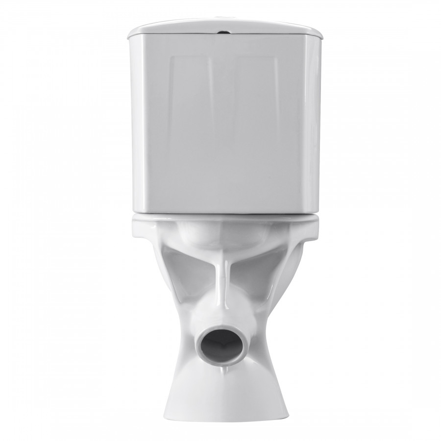 Унитаз-компакт "Вест" косой выпуск, с кнопочной арматурой и сиденьем  SANTERI