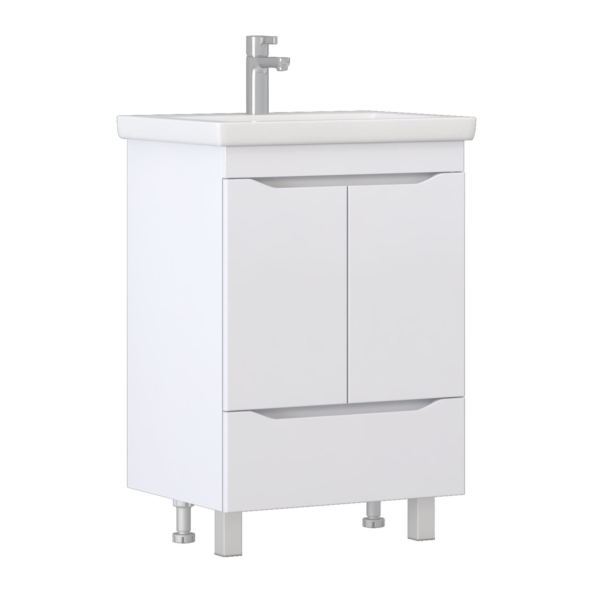 Тумба под раковину VIGO Grani 60 напольная белый (284)