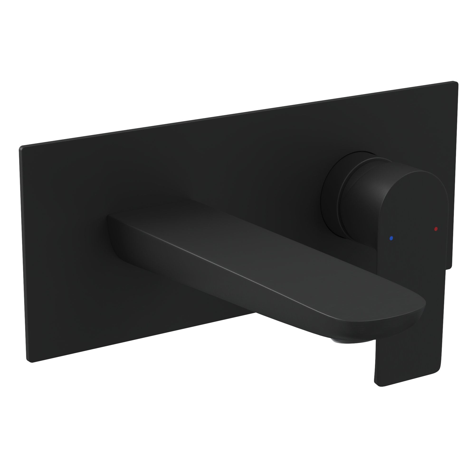 Смеситель для раковины VENTAS S скрытого монтажа, совместный, черный матовый, BERGES