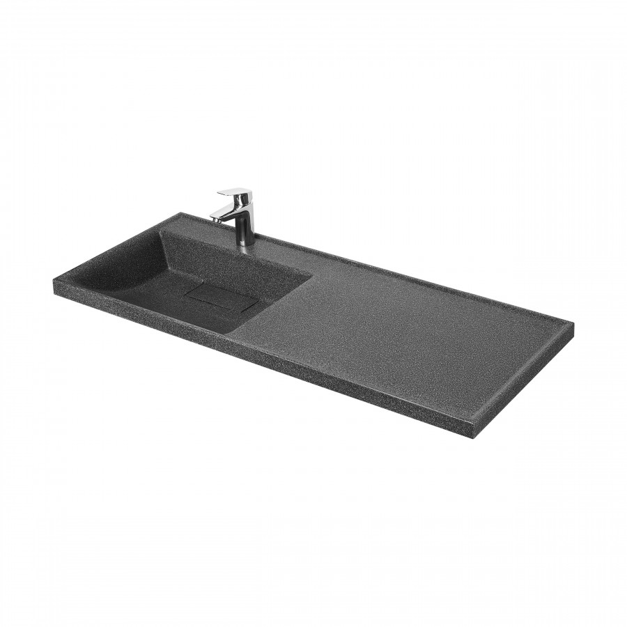 Раковина ЛОНДРИ 120, левая, графит