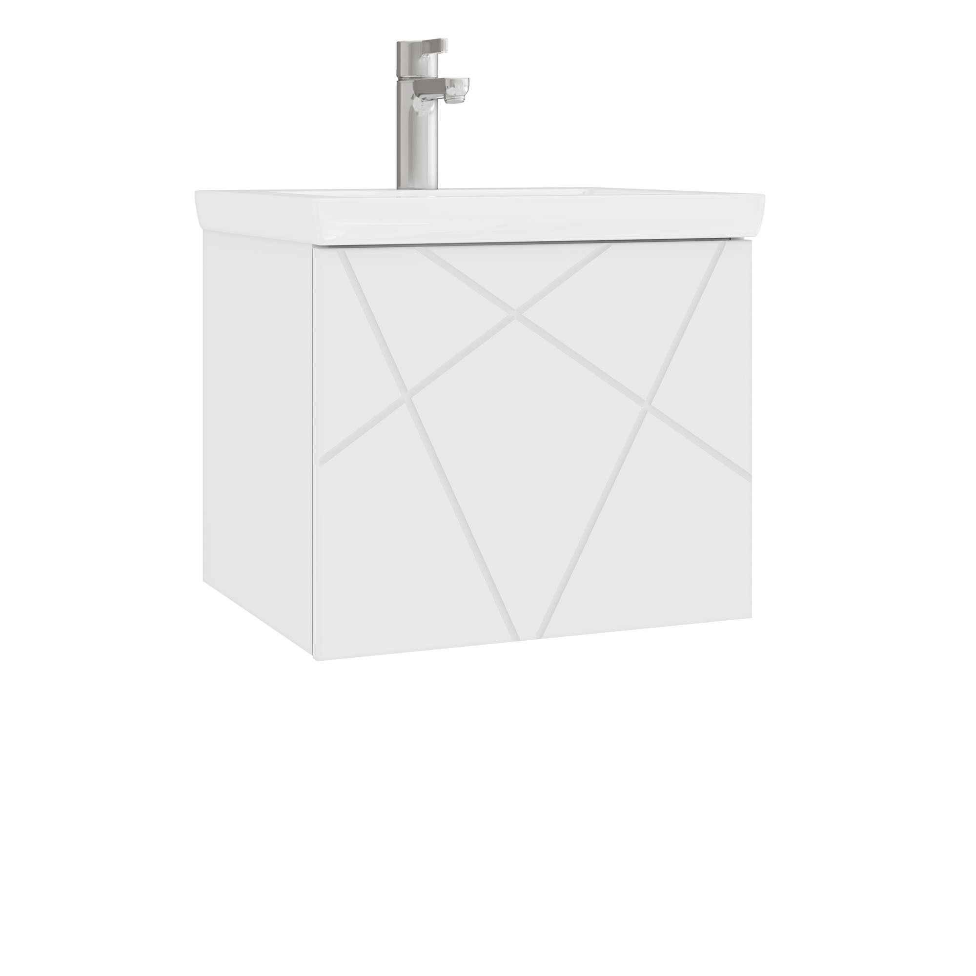 Тумба под раковину VIGO Geometry 50 подвесная белый (032)