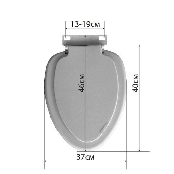 Сиденье для унитаза ПД-001 овальное Белое