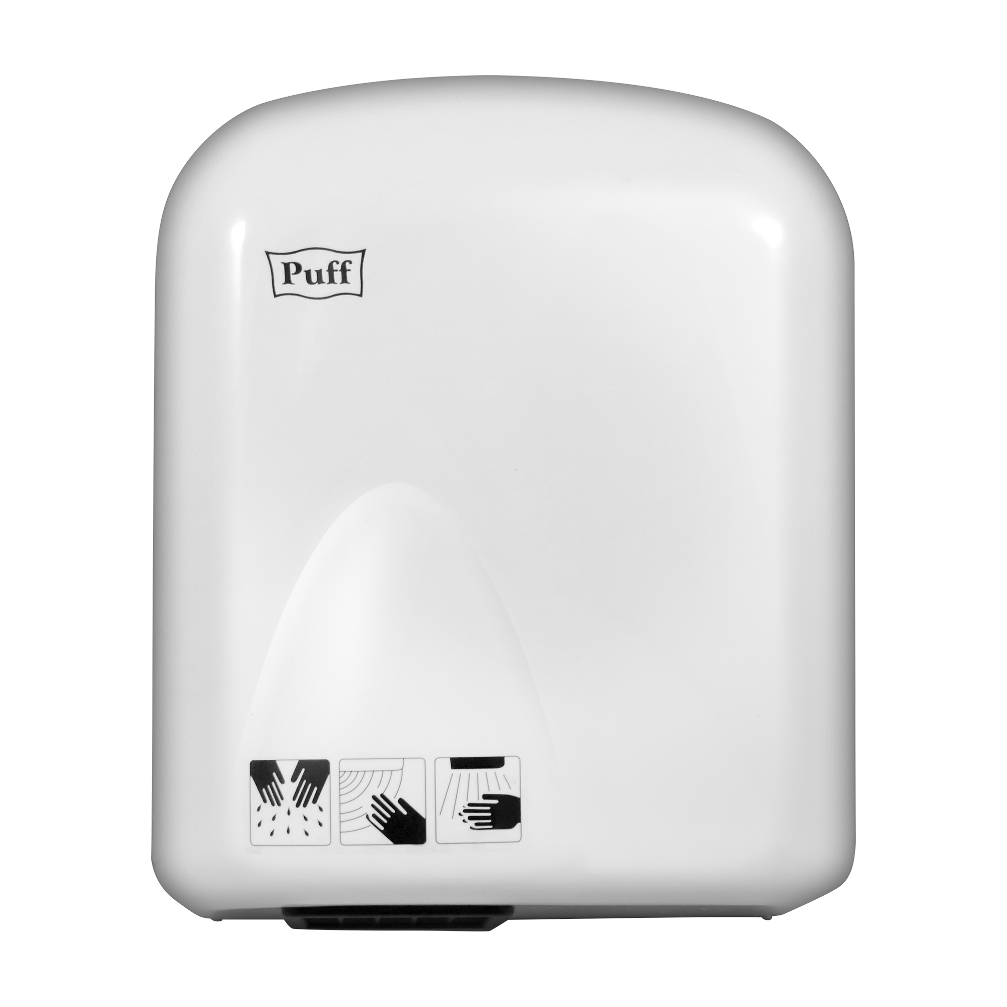 Электросушитель для рук PUFF-165 малошумный, белый 1,65 кВт (1401.336)