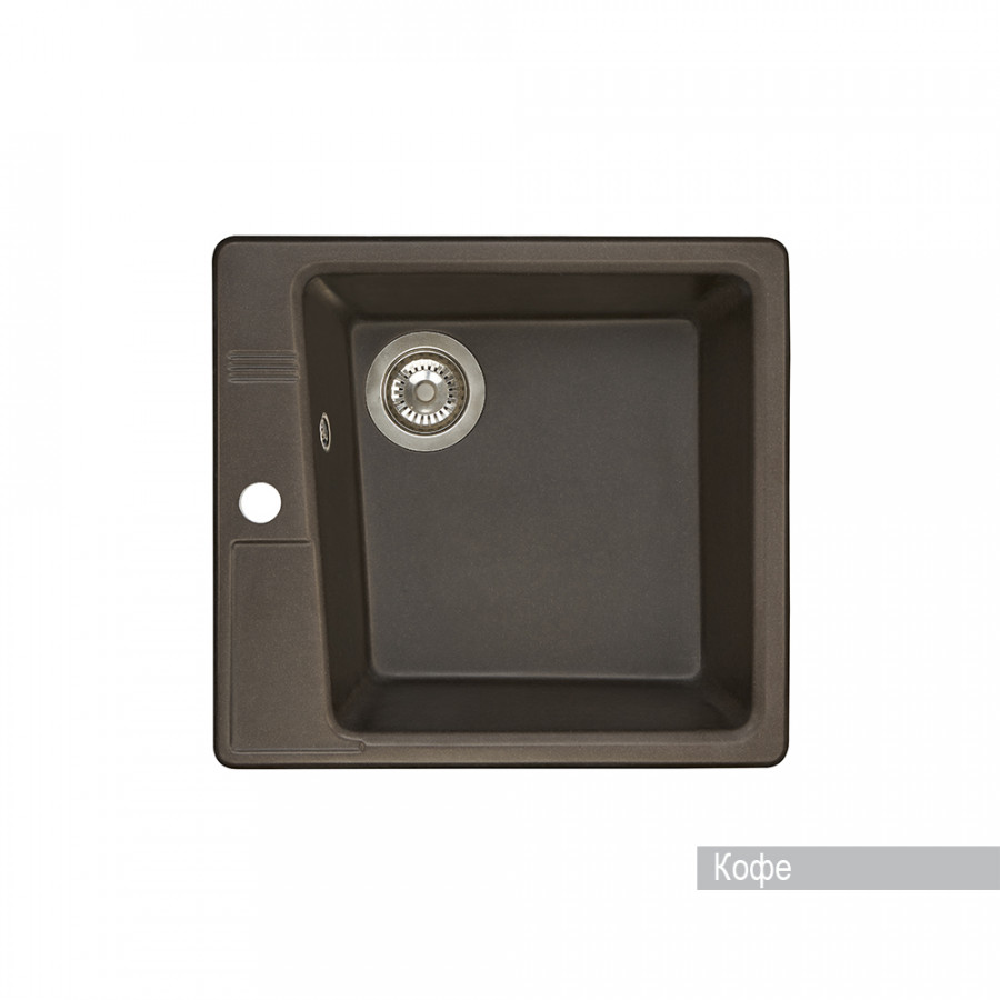 Мойка для кухни  Парма  510x470x175 мм, квадратная, кофе