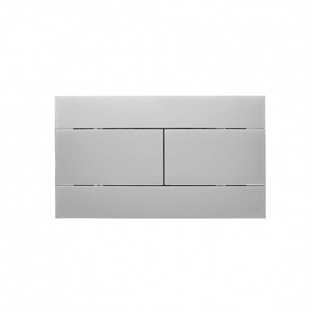 659044 Панель механ. двойная SLIM, пластик, хром глянцевый, OLI