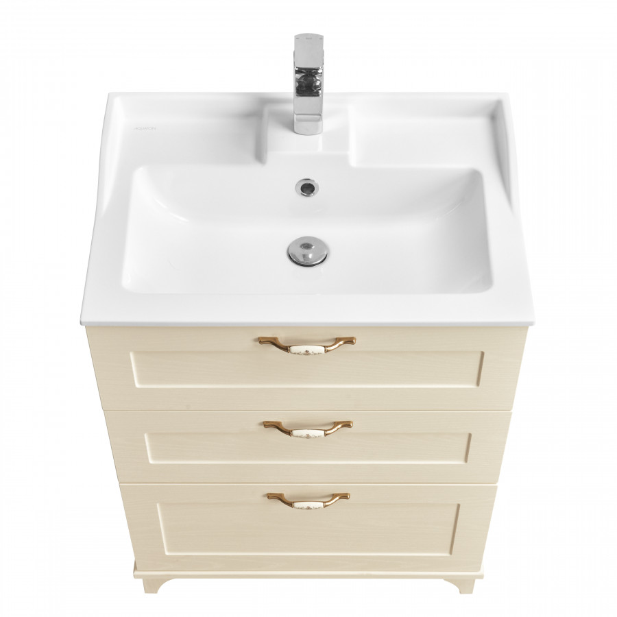 Тумба ЛЕОН 65 H, дуб беж. (под раковину ФАБИА 65)