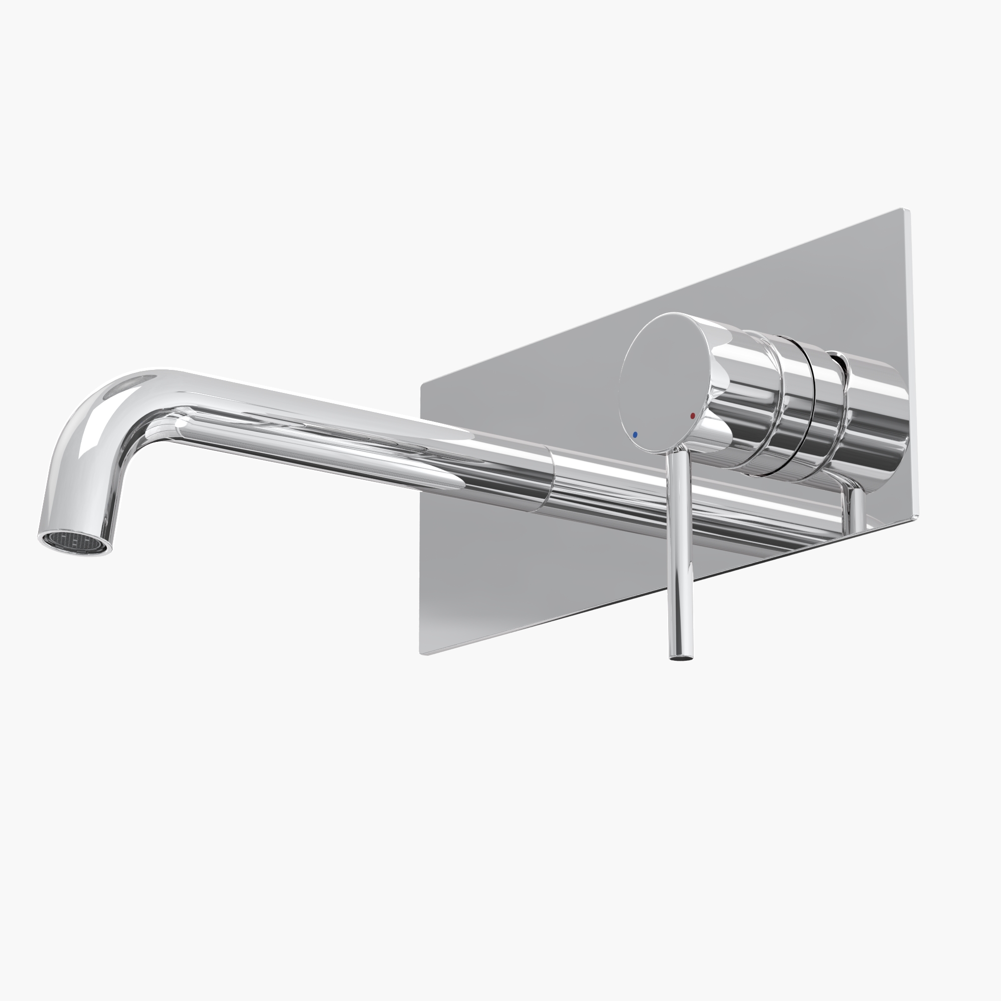Смеситель для раковины VENTAS R скрытого монтажа, совместный, хром глянцевый, BERGES