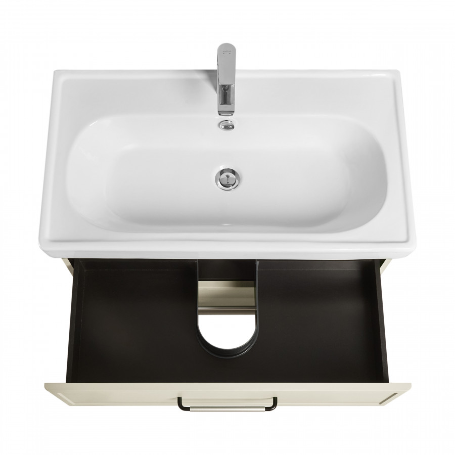 Тумба НЕО-КЛАССИКА 85, 2 ящ., белый камень (под раковину НЕО КЛАССИК 85)