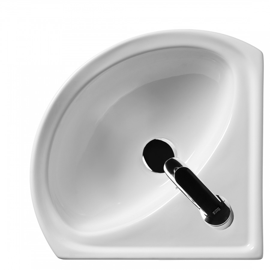 ИРИС Умывальник угловой 36 см., хр.кольцо, крепление, САНТЕК