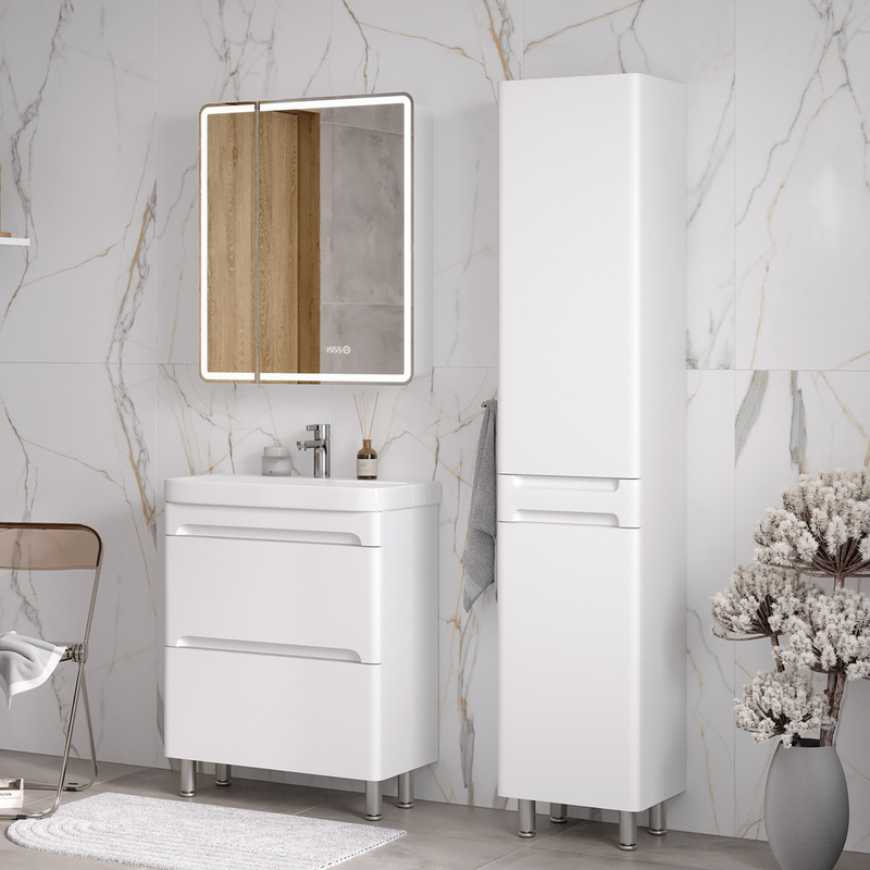 Пенал EQUIL Nice 40 напольный белый