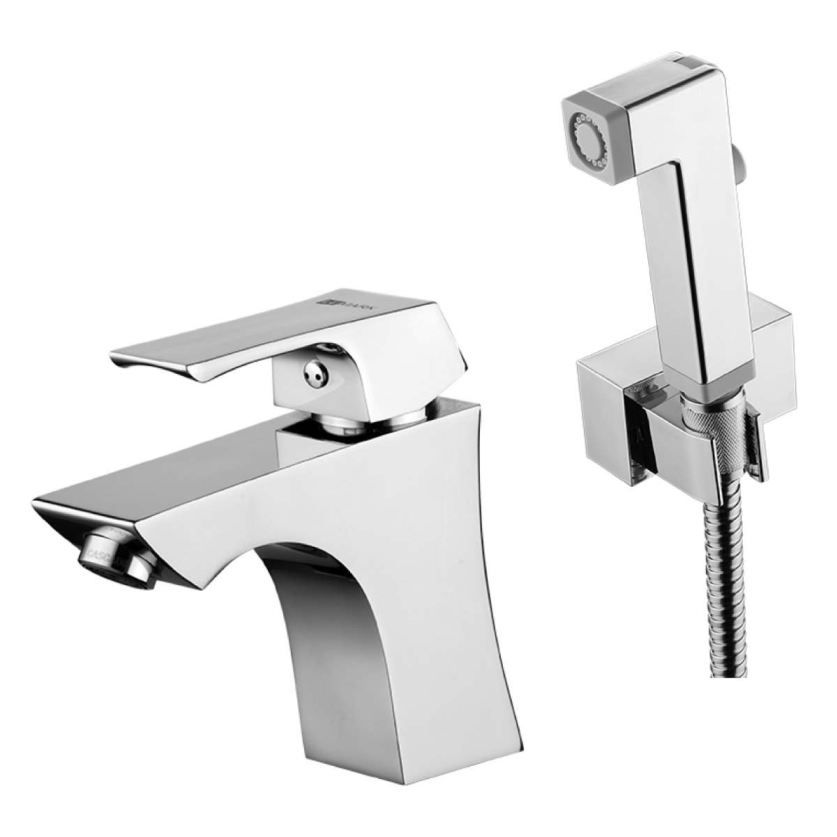 Unit Смеситель для раковины и биде, монолит.излив 125мм гигиен.душ, р/ОД, хром, LM, LM4516C