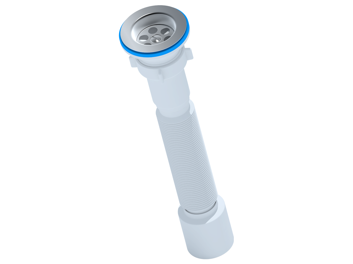 Сифон гофрированный 1 1/2"*50, ANI PLAST