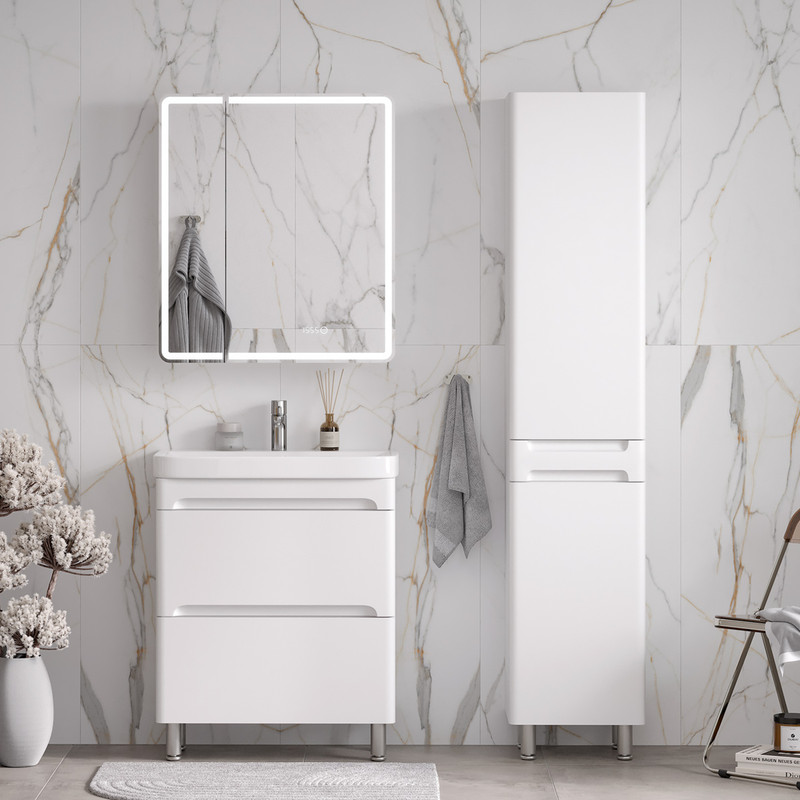 Пенал EQUIL Nice 40 напольный белый