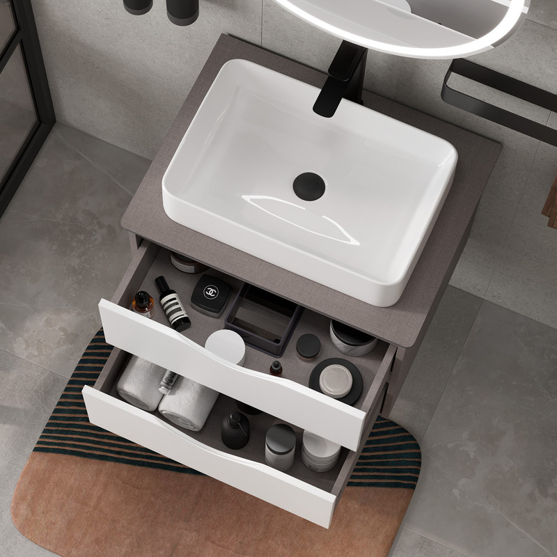 Раковина керамическая 78531, белая, EQUIL