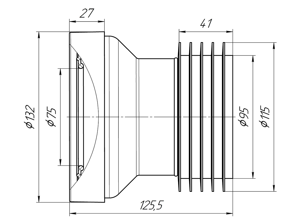 Труба фановая АНИ Пласт W1218 110х120 мм