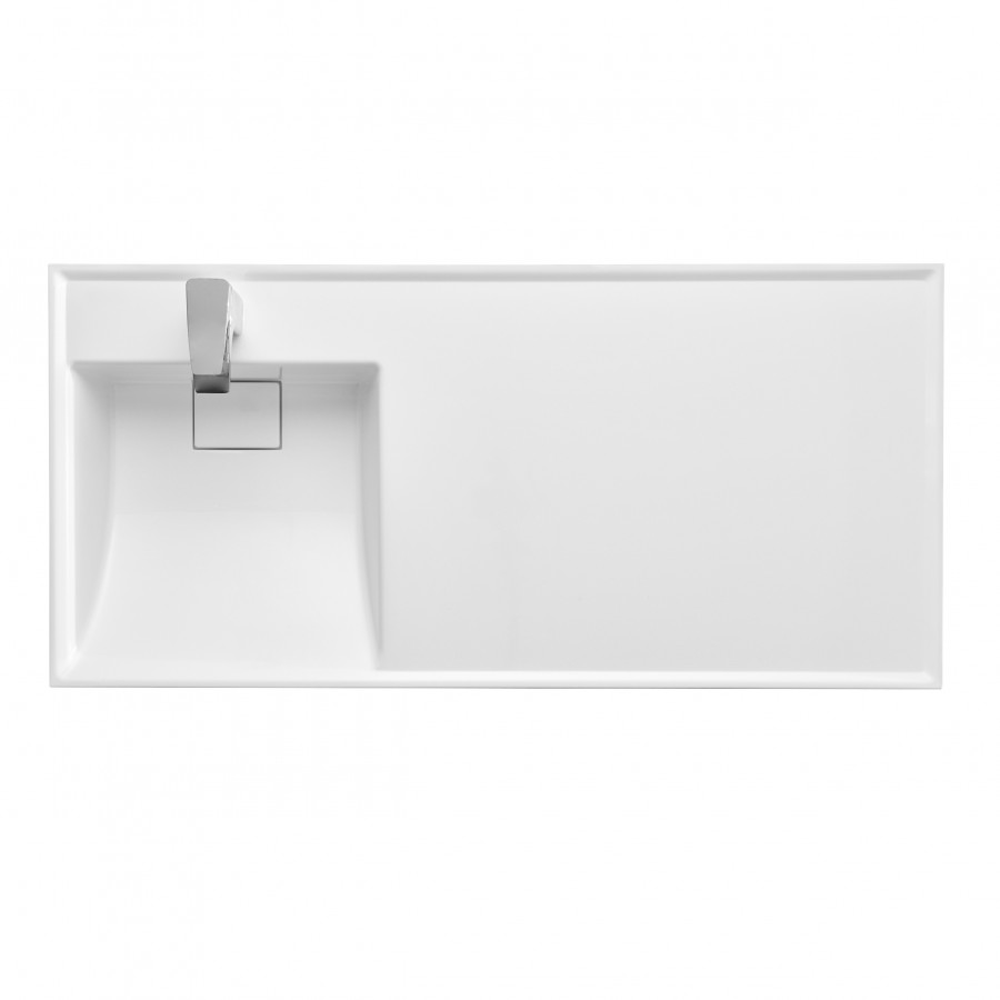 Раковина ЛОНДРИ 105, левая, белая