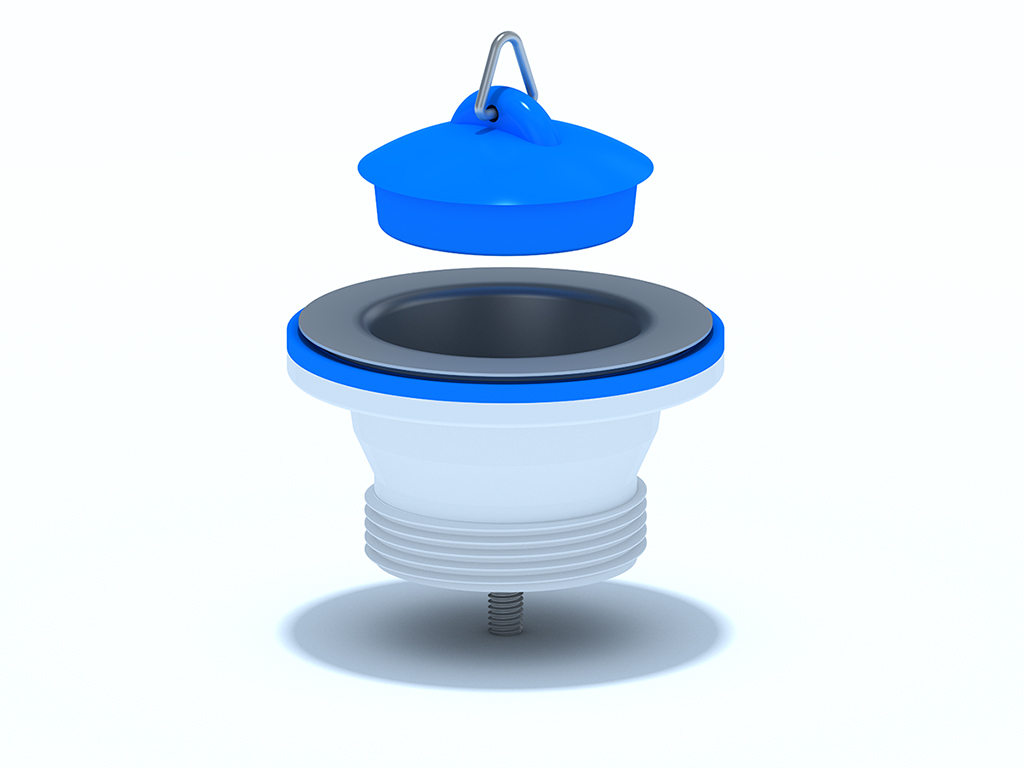 Выпуск АНИ Пласт M105 1 1/2 дюйма с нержавеющей сеткой и пробкой