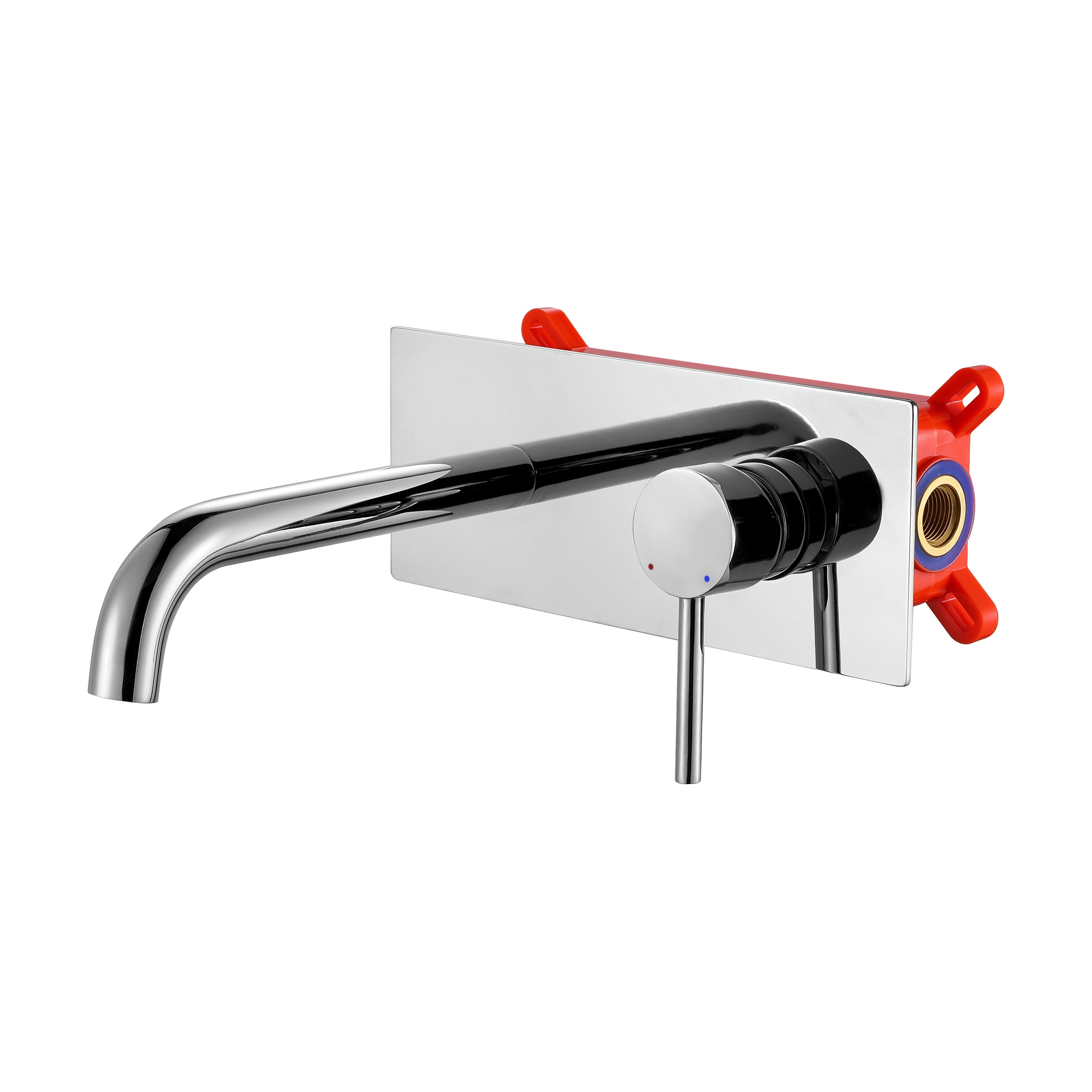 Смеситель для раковины VENTAS R скрытого монтажа, совместный, хром глянцевый, BERGES