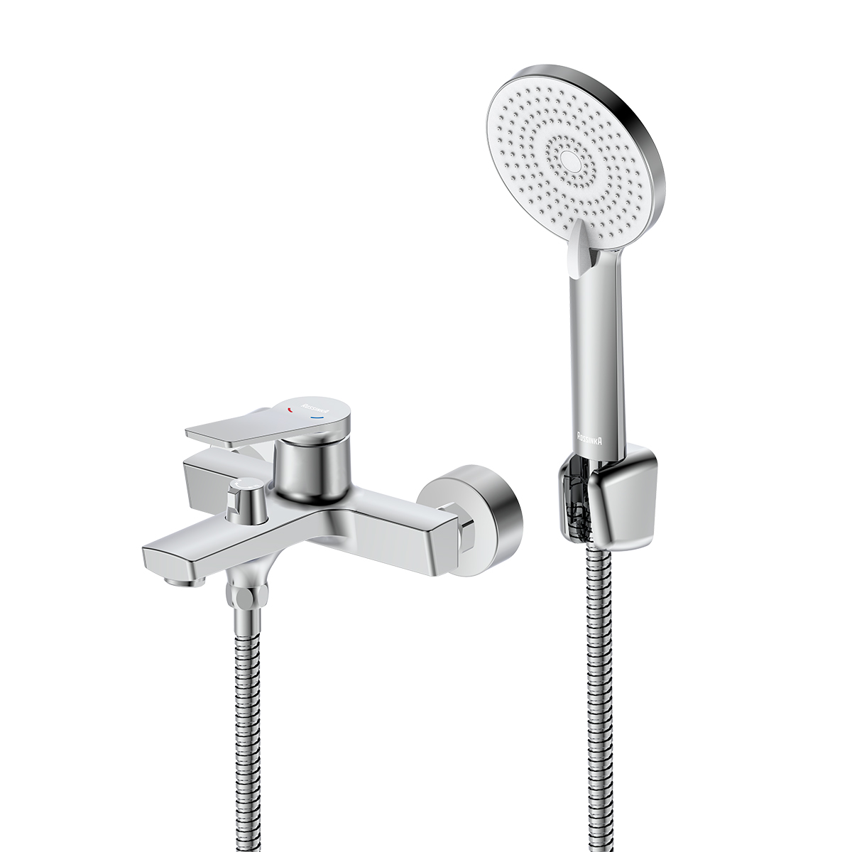 Смеситель ROSSINKA RS20-31 для ванны с монолитным изливом, хром