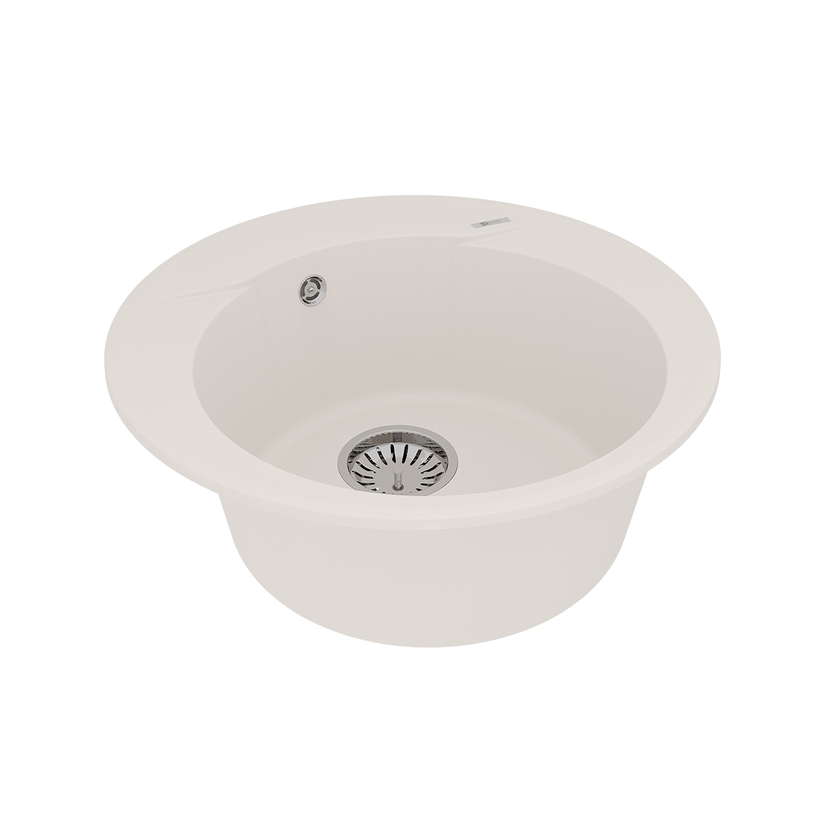 Кухонная мойка Lemark SULA 500 врезная круглая из кварцгранита, Жасмин 