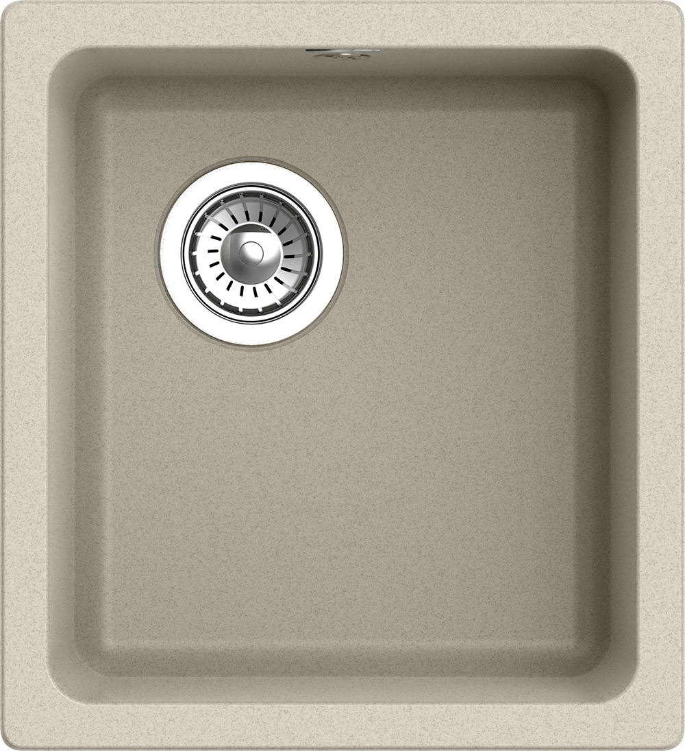 RIVELATO Мойка BERKANA 35 подст.монтаж 1-чаш 415*455 beige scuro арт.