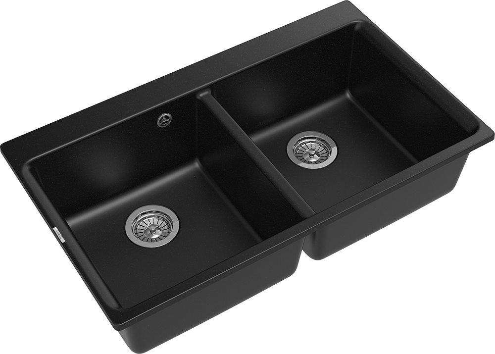RIVELATO Мойка AXEL 90-2D  2-чаши 870*520мм nero арт.