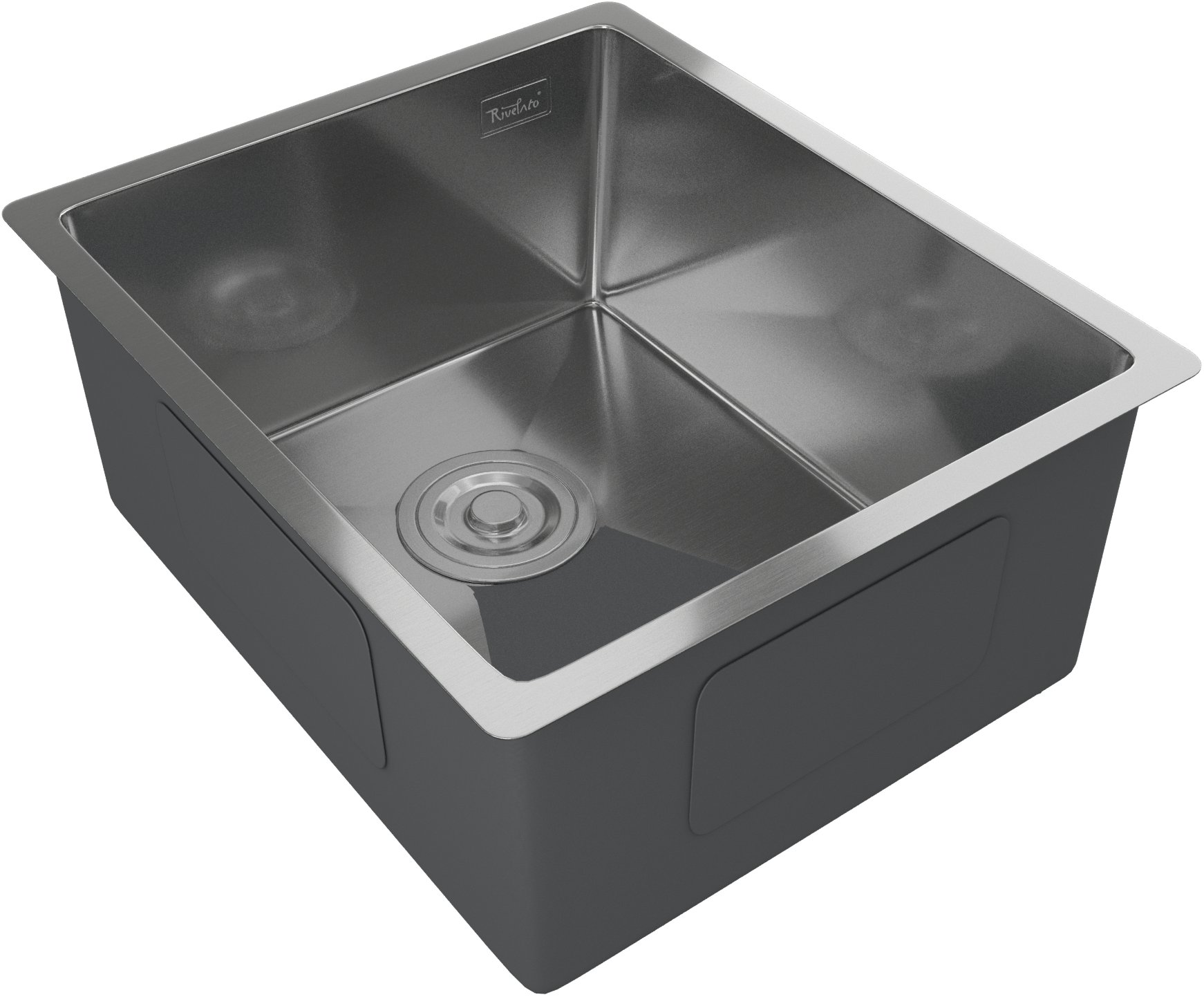 Rivelato Rinox 3844 UN Мойка нерж.сталь 1 чаша 380*440*200 мм арт.3844 UN