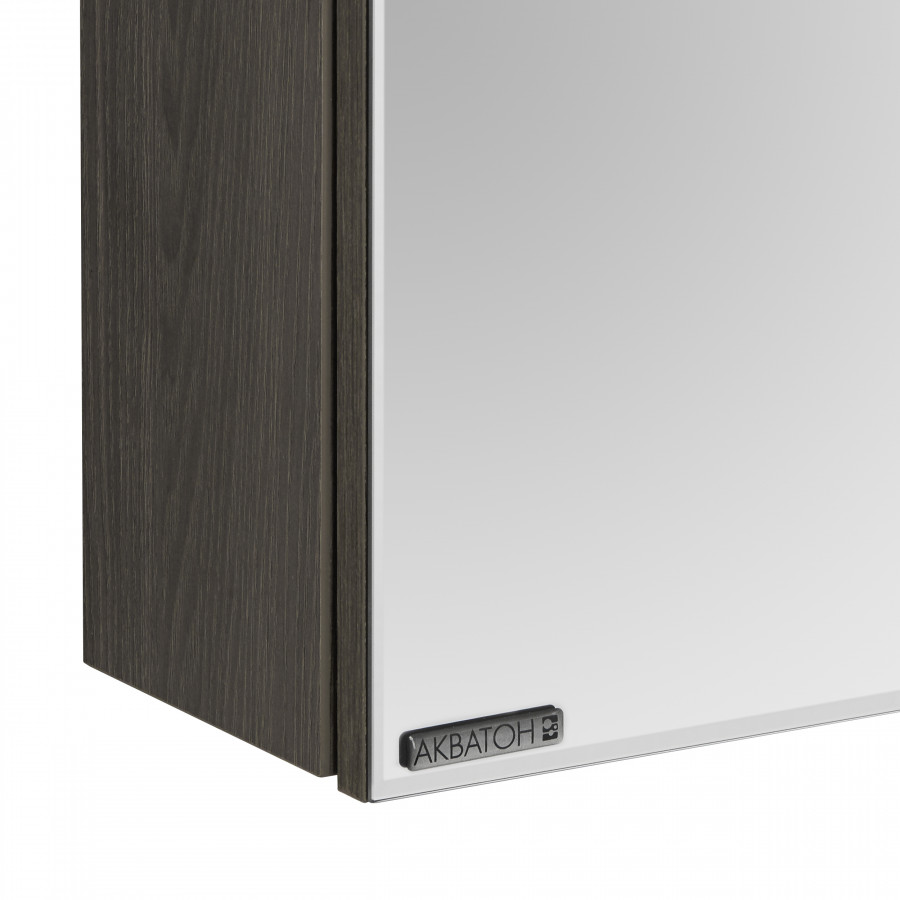 Зеркальный шкаф СТОУН 60, грецкий орех