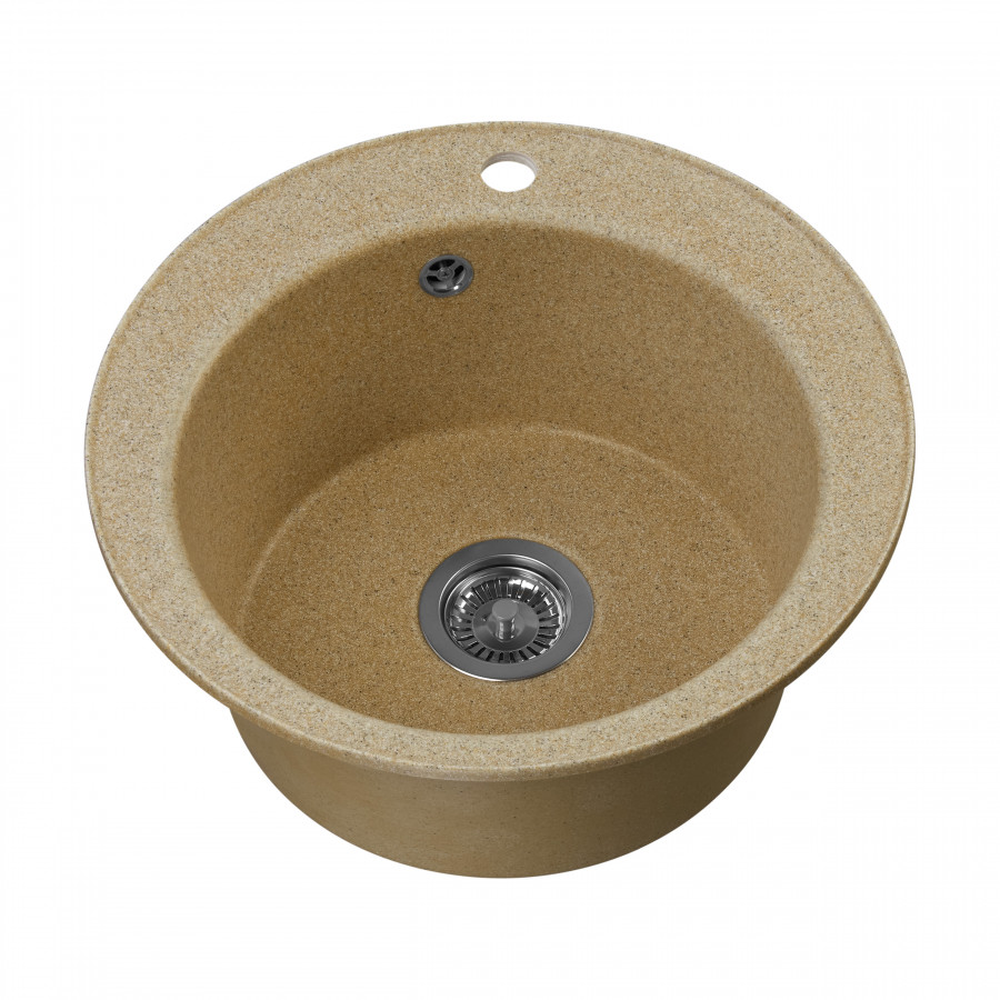 Мойка кухонная ШЕЛЛИ 50, круглая, песочный