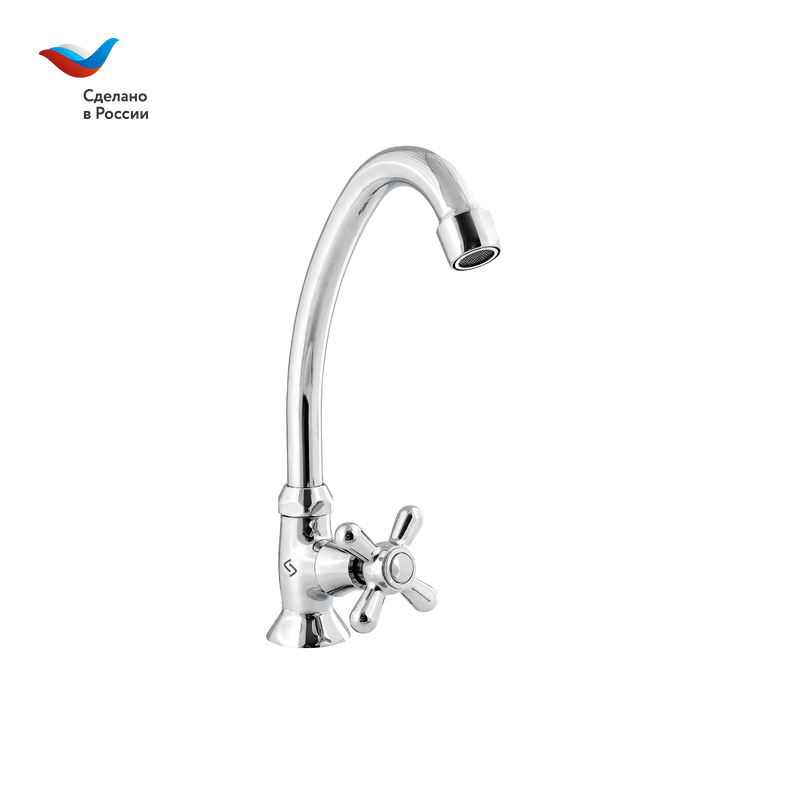 Кран для холодной воды СЛАВЕН Прораб СЛ-ОД-О13 хром