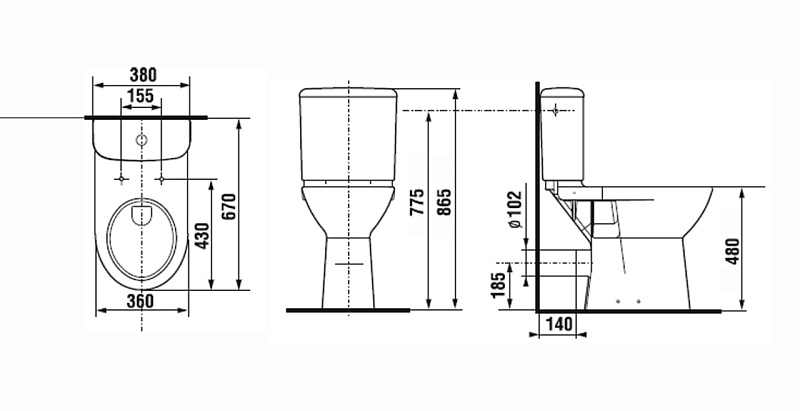 ACCESS Бачок для унитаза Roca
