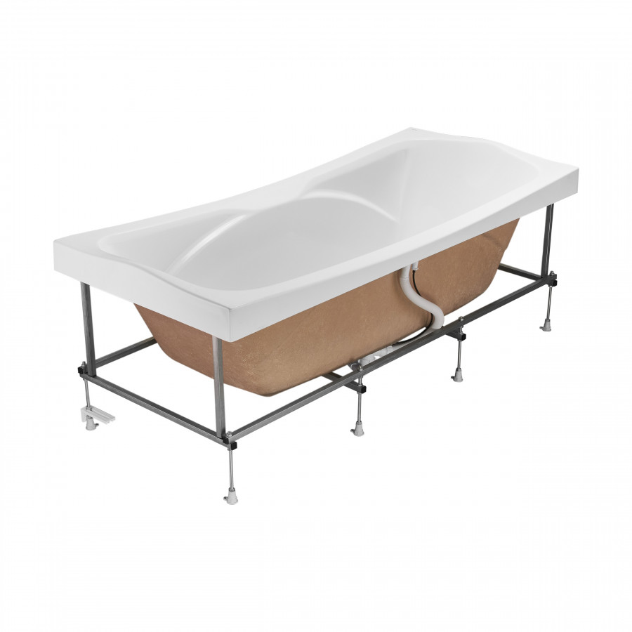 КОРСИКА Ванна акриловая 180х80 см., со слив отвер. по центру, без монтажного комплекта, САНТЕК