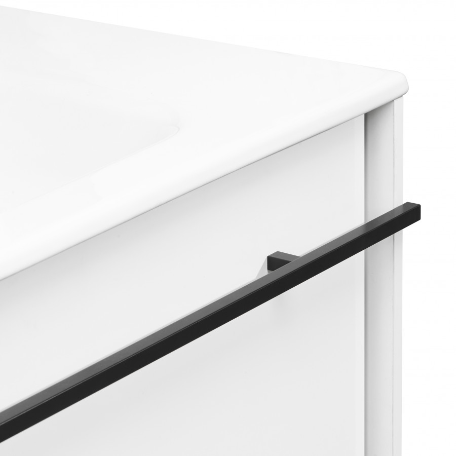 ANETO Тумба под раковину VICTORIA-N UNIK 80, белый глянец, ROCA