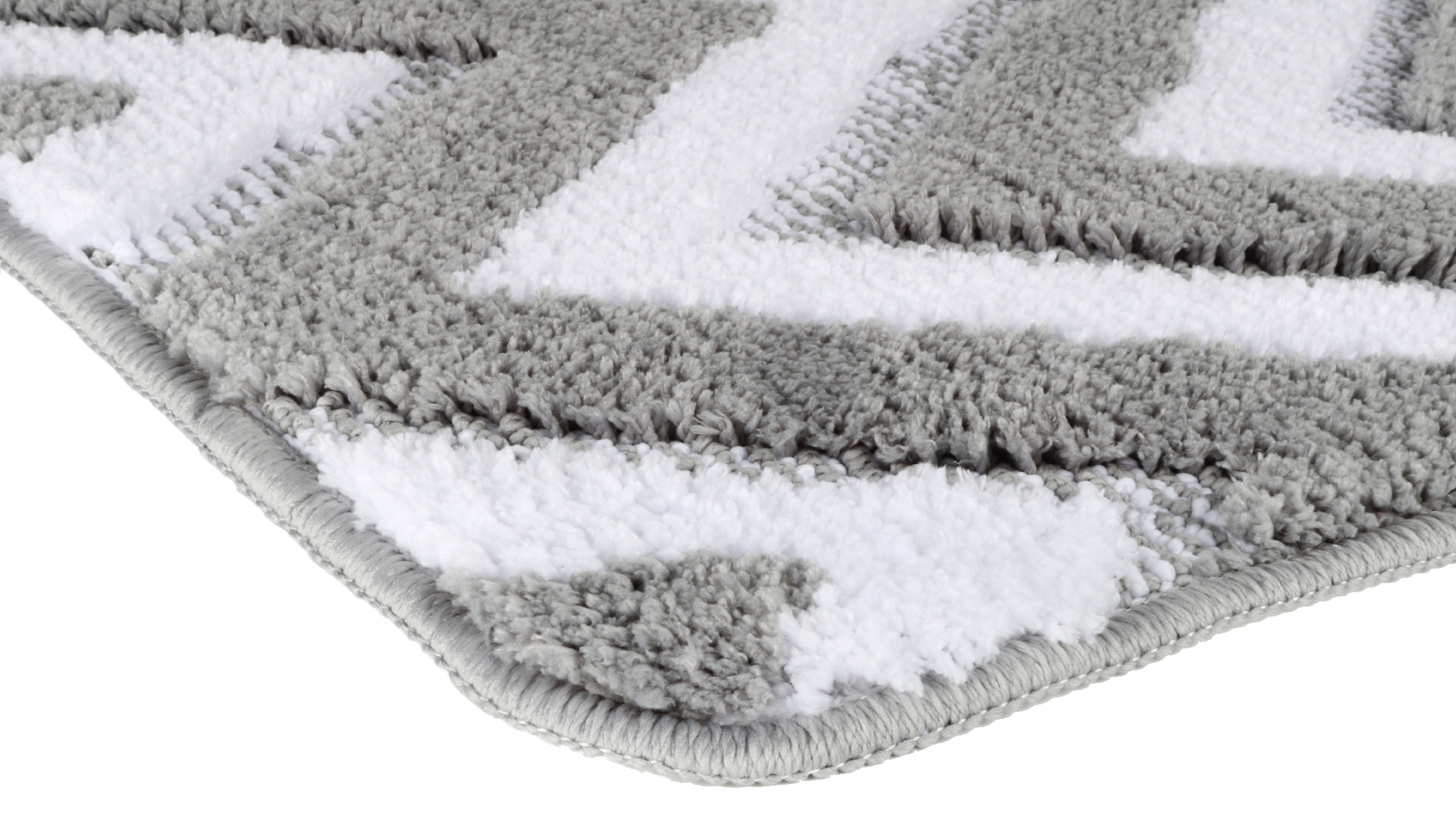 Коврик для ванной Fixsen River 1-ый FX-5004K, серый, 50х80 см.