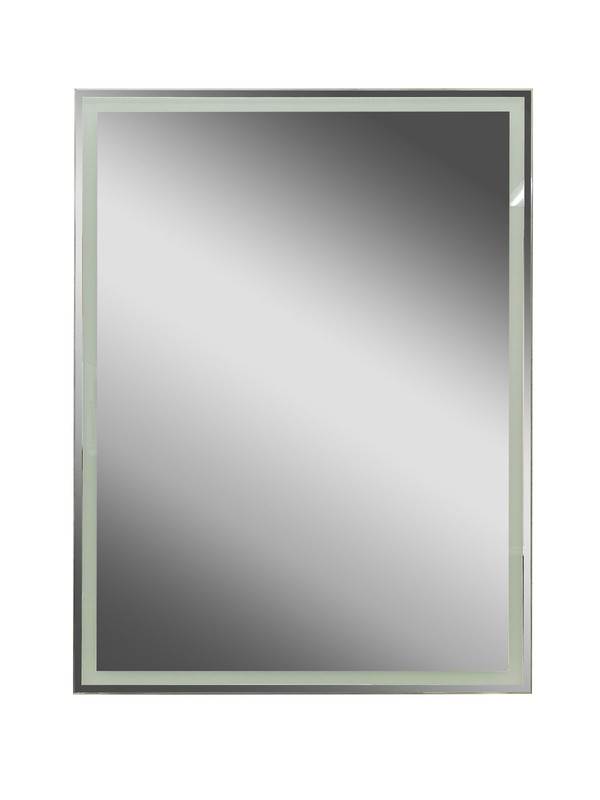 Зеркало-шкаф Mirror Box black Led 600х800