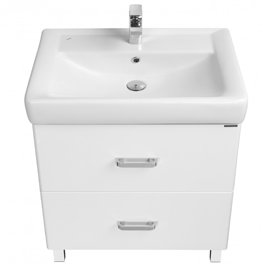 Тумба АМЕРИНА 80 Н, белая (под раковину ТИГОДА 80)