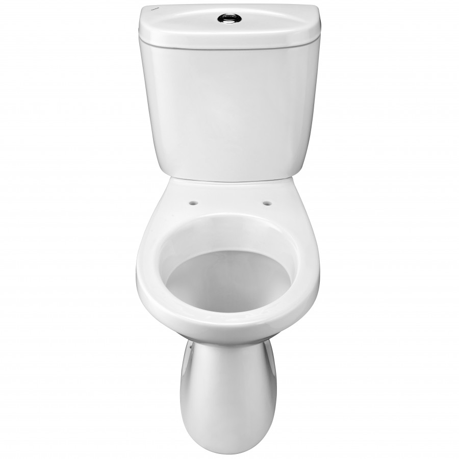 АНИМО Унитаз-компакт, косой выпуск, 2-х режимная арматура, сиденье дюропласт, метал крепеж. САНТЕК 