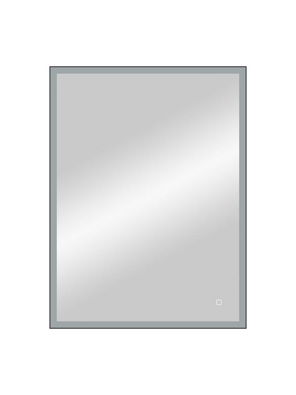 Зеркало "Solid Black LED" 600х800, реверсивное крепление 