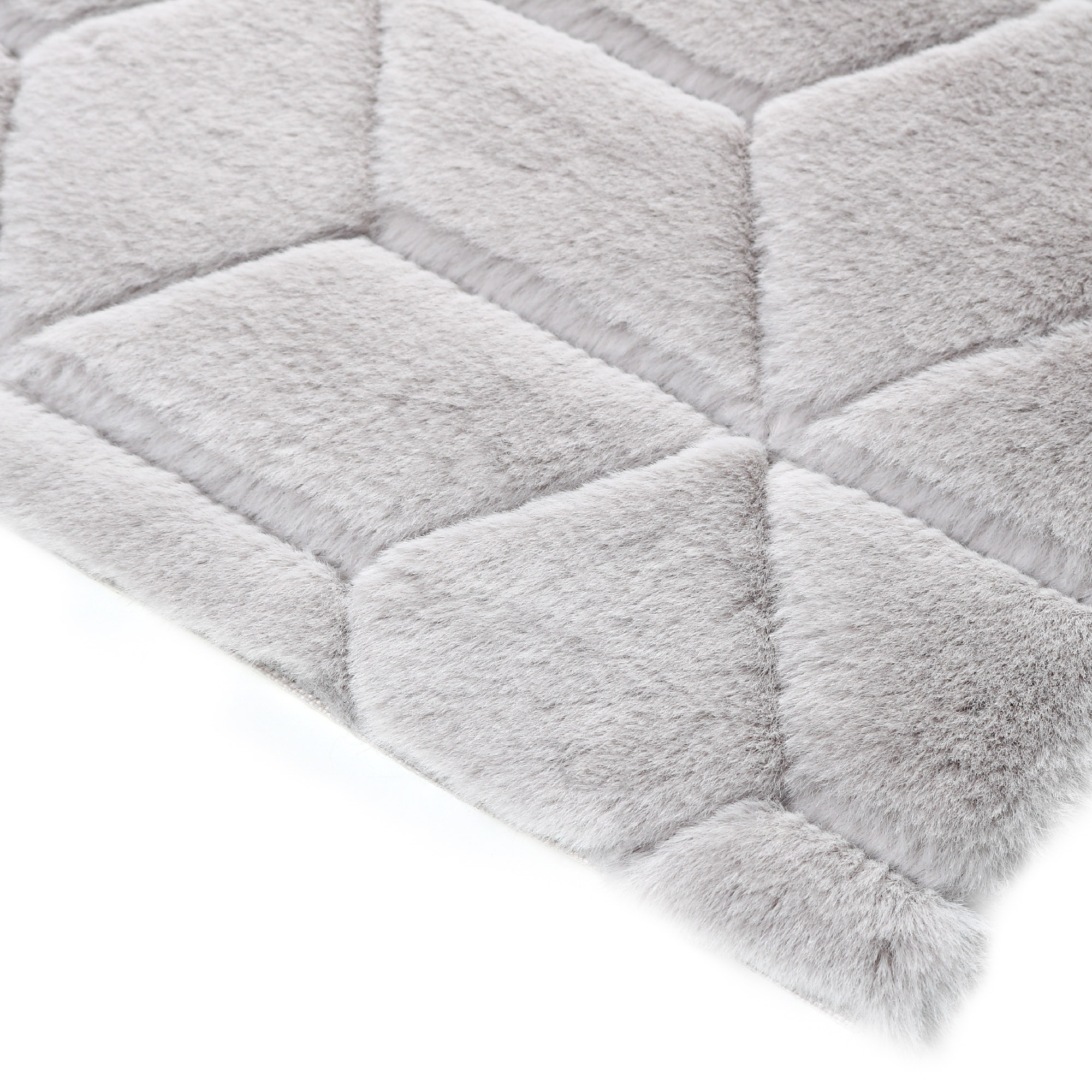 Коврик для ванной 1-ый Fixsen DIAMONT, FX-9050K, серый, 70х120 см