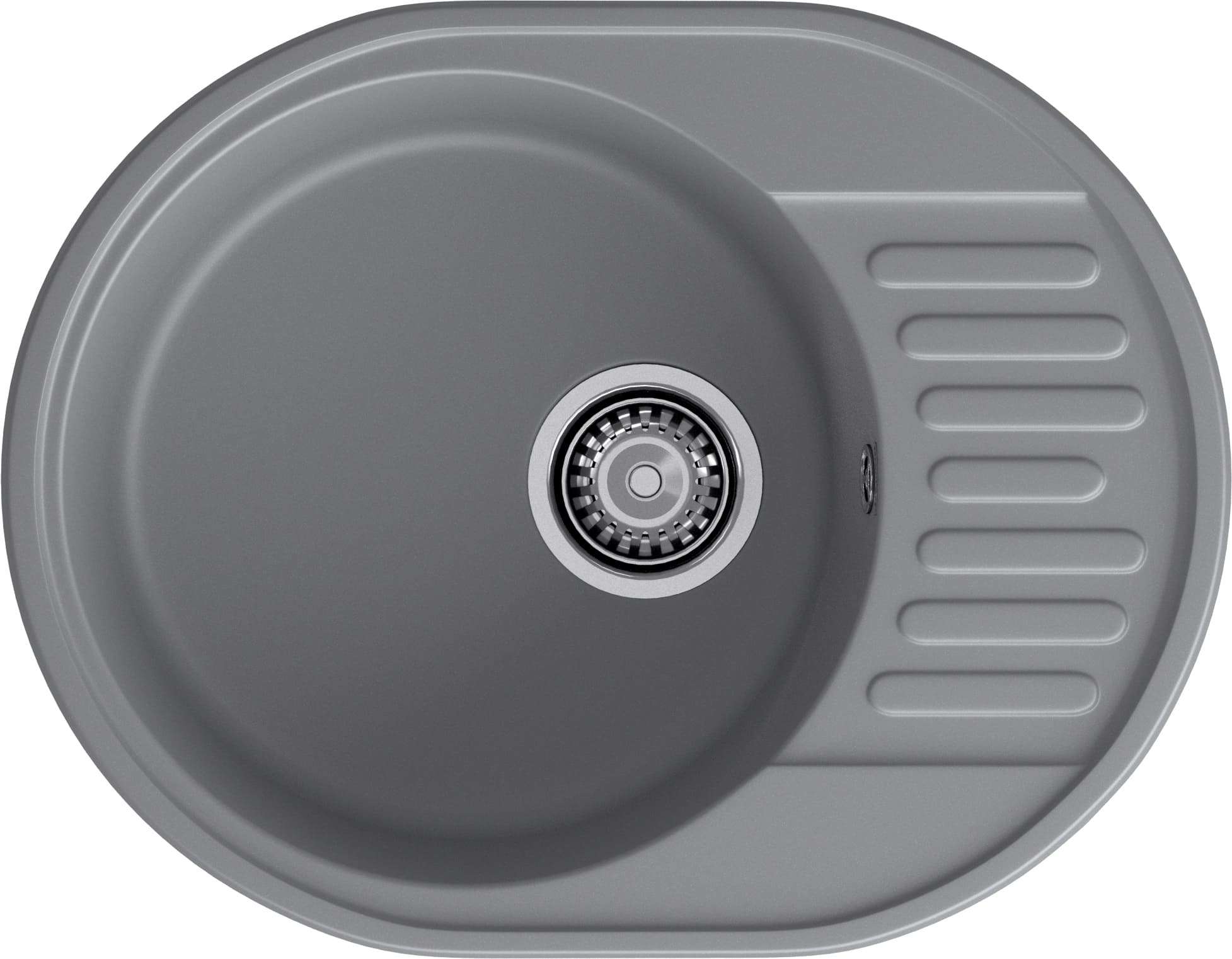 GranFest QUARZ (ECO-58) Мойка чаша+кр 620*480 (темно-серый)