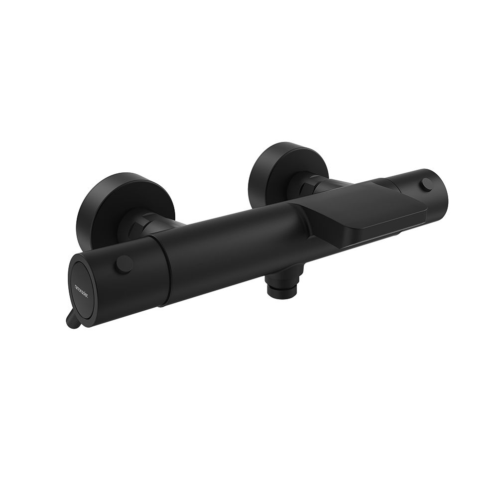 Термостатический смеситель для ванны наружнего монтажа с каскадным изливом ODISEA 393901SNM матовый 