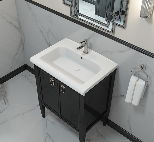 Раковина KIROVIT Леонардо 700 мебельная белый (Вн КрУЛ70 ) 4630055556205