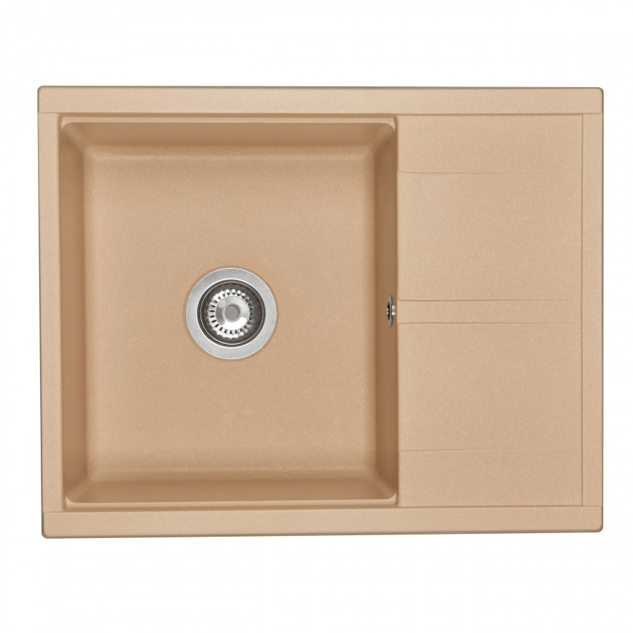Мойка для кухни  Делия 65 650x516x218 мм, прямоуг. с крылом, латте