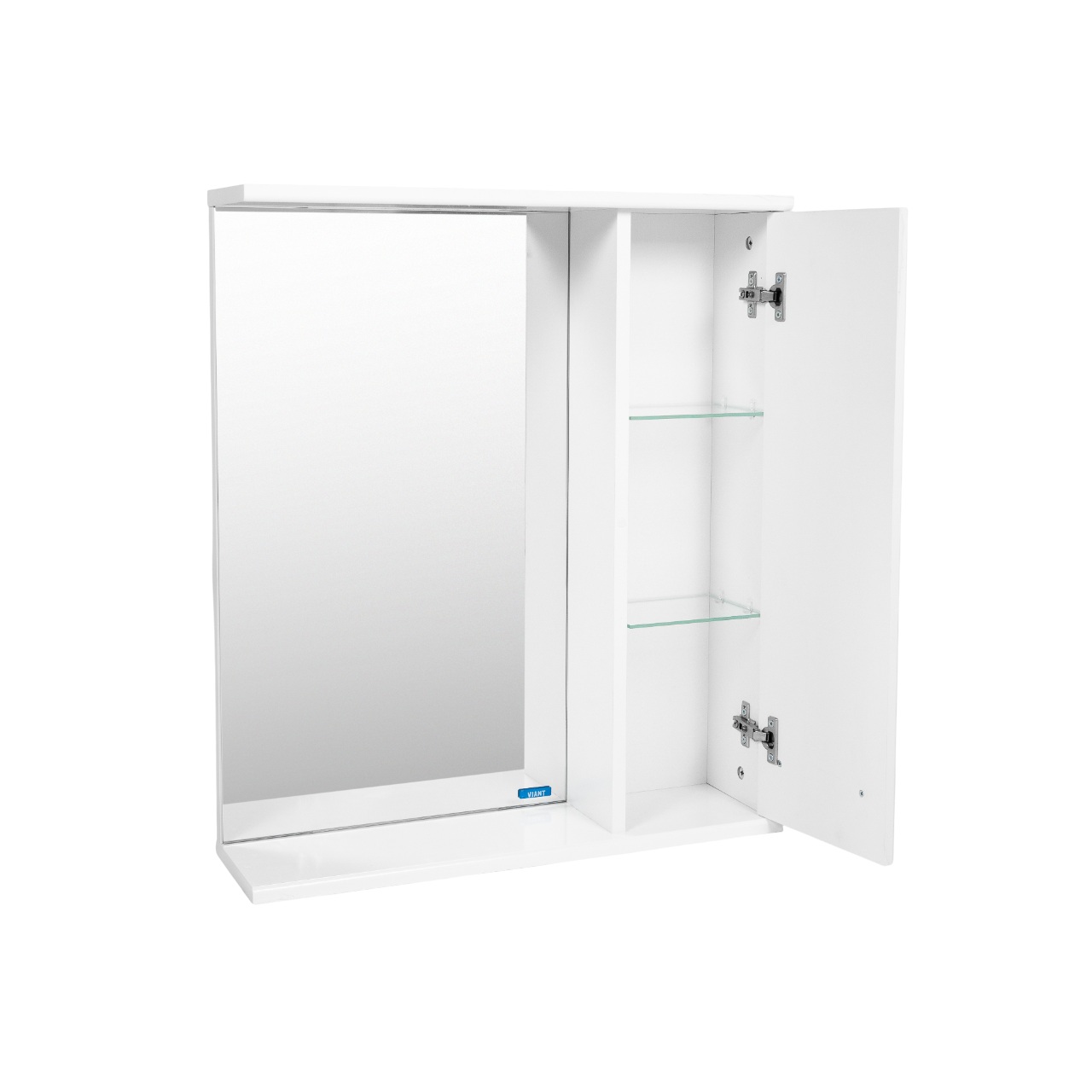 Зеркало со шкафом VIANT ВЕНА 50 подвесное белый (VVEN50-ZSHR)