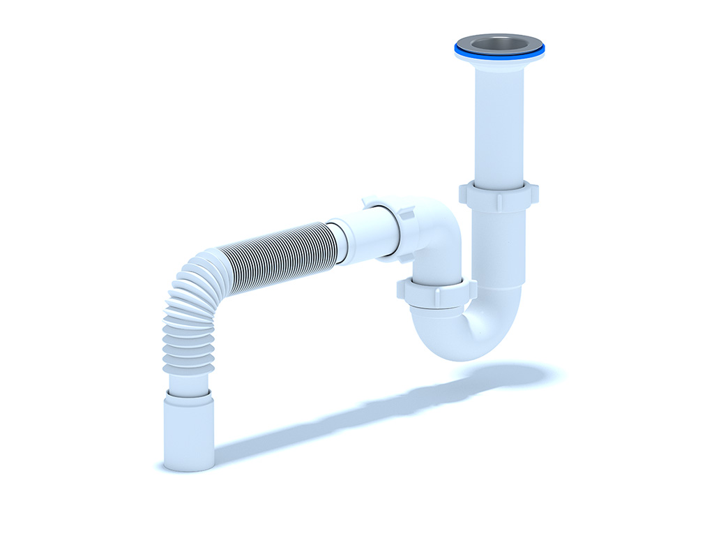 Сифон Ани 1 1/2"*40 прямоточный с гибкой трубой 40х40, ANI PLAST