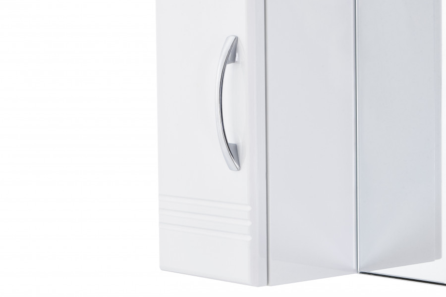 Зеркальный шкаф ОНДА 60, левое, белое